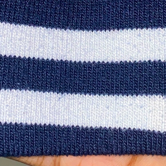 RUE21 Blue Denim Stripe Jacket Size L - Picture 4 of 5